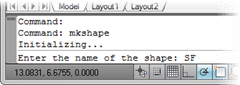 Naming the AutoCAD Shape