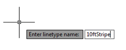 Entering a linetype name